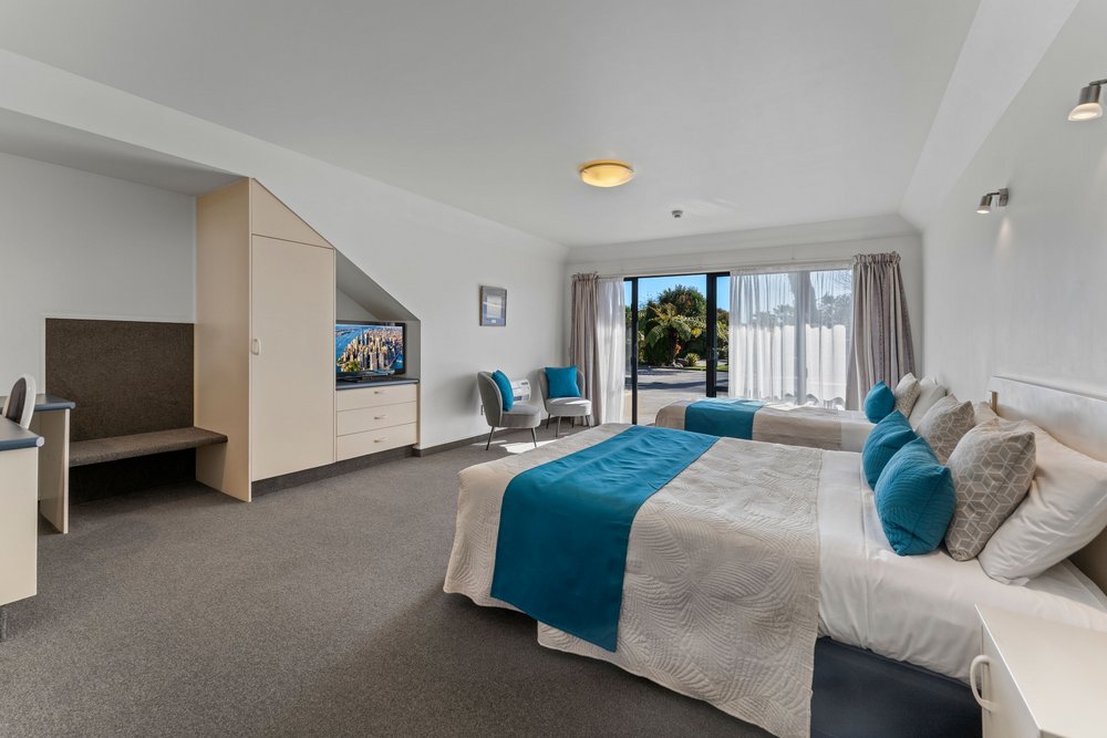 Avalon Motels Motueka twin bed studio accommodation