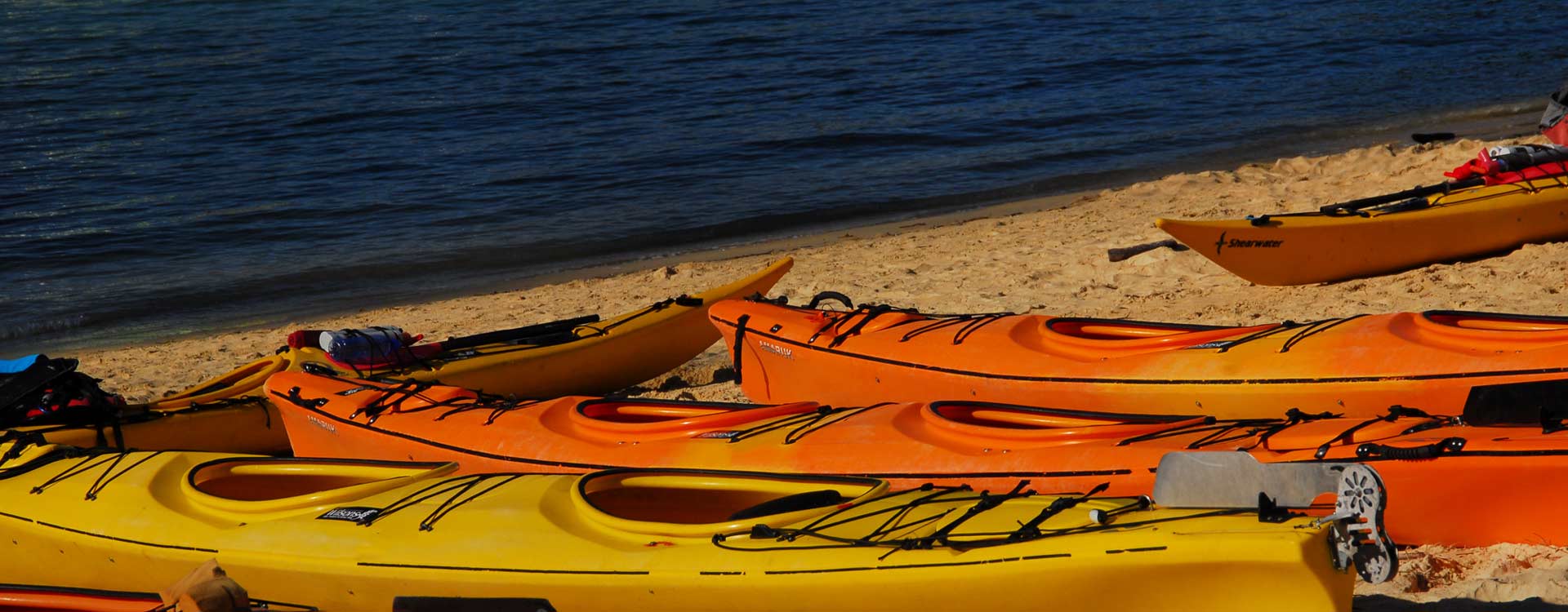 Kayaks at Kaiteri.