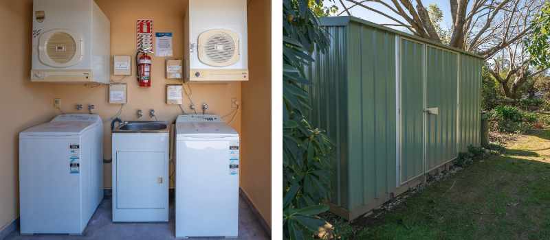 Guest Laundry | Locking Bike Shed